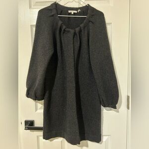 Vince Alpaca / Wool / Cashmere Sweater Long black hidden snap Cardigan Large